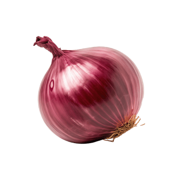 AI generated Red onion isolated on transparent background png