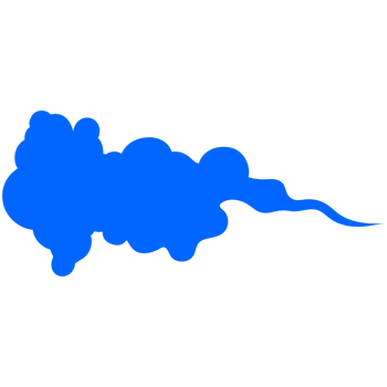 Simple cute cartoon design of clouds. png