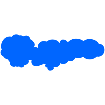 Simple cute cartoon design of clouds. png
