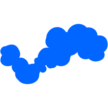 Simple cute cartoon design of clouds. png