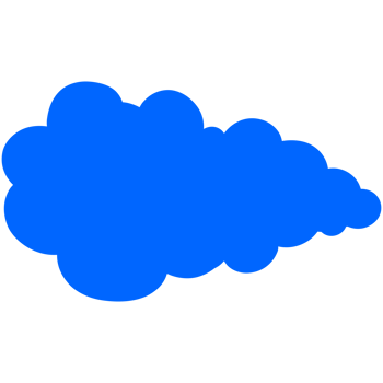 Simple cute cartoon design of clouds. png