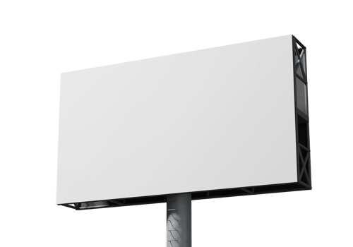 Billboard mockup template png