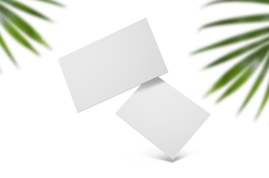 Group of minimal business card mockup with office png