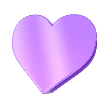 a purple heart on a transparent background png