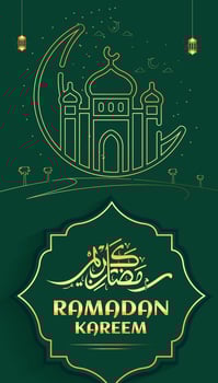 RAMADAN KAREEM EID MUBARAK CELEBRATION DAY ISLAM BANNER BACKGROUND SOCIAL MEDIA 2 vector