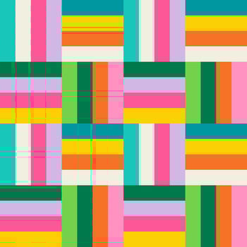 Essential geometric printable seamless pattern with abstract Minimal elegant line form stroke shapes in vibrant colors. Modern simple background in minimalist mid century style vector wall art