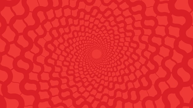 Abstract spiral round vortex style red and white background. This simple spinning style background can be used as valentine love background. vector