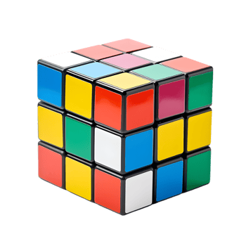 AI generated Rubik Cube on transparent background PNG image