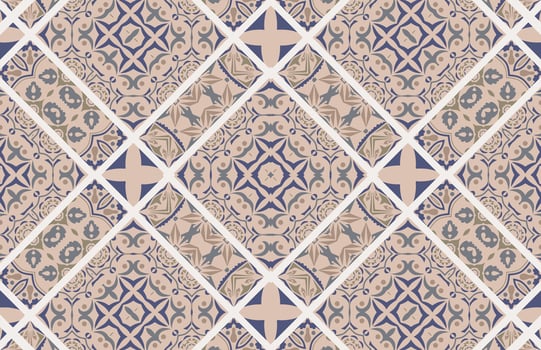 Colorful carpet and fabric design pattern vector