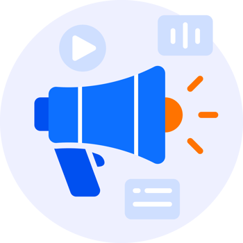 promote advertising campaign modern icon clipart illustration png