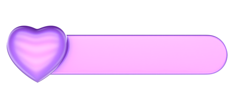 a purple heart shaped button on a transparent background png