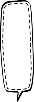 Dashed line Black and white speech bubble balloon, icon sticker memo keyword planner text box banner, flat png transparent element design