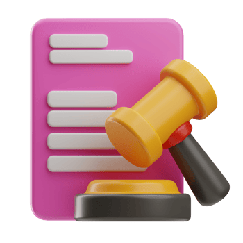 Activism Object Judicial 3D Illustration png