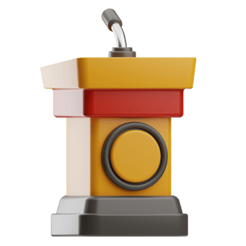 Activism Object Debate 3D Illustration png
