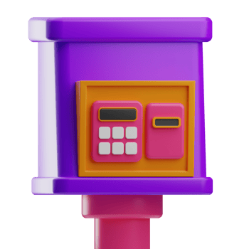 Contactless Pay Object Parking 3D Illustration png