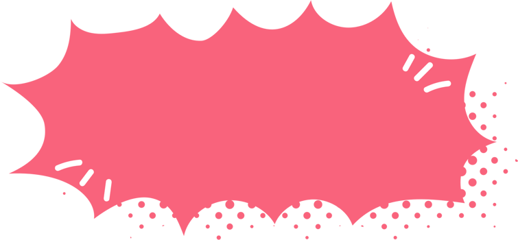 Colorful pastel pink color Pop art polka dots halftone speech bubble balloon icon sticker memo keyword planner text box banner, flat png transparent element design