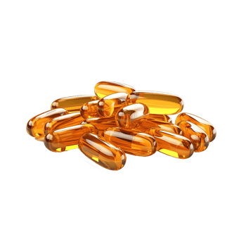 AI generated Capsules omega isolated on transparent background png