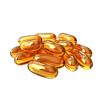 AI generated Capsules omega isolated on transparent background png
