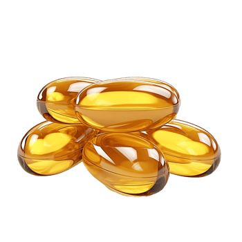 AI generated Capsules omega isolated on transparent background png