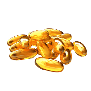 AI generated Capsules omega isolated on transparent background png