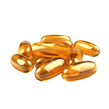 AI generated Capsules omega isolated on transparent background png