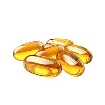 AI generated Capsules omega isolated on transparent background png