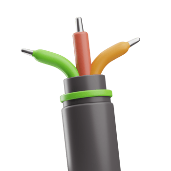 Electrical Tools Object Wires 3D Illustration png