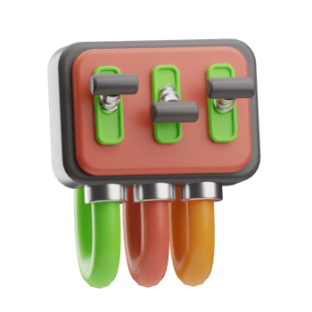 Electrical Tools Object Distribution Board 3D Illustration png