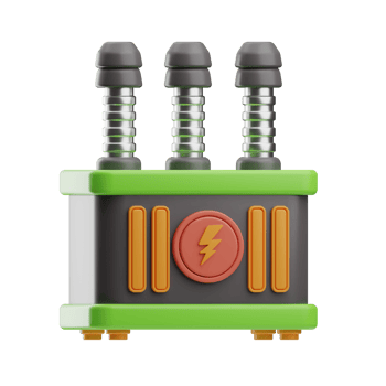 Electrical Tools Object Power Transformer 3D Illustration png