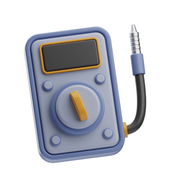 Engineering Object Multimeter 3D Illustration png