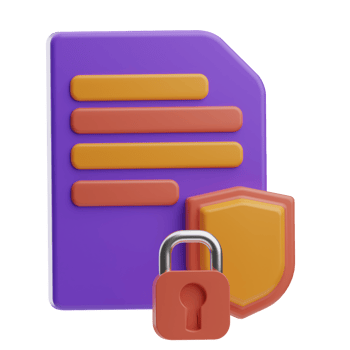 Safe Payment Object Encryption 3D Illustration png