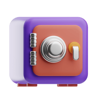 Safe Payment Object Safe 3D Illustration png