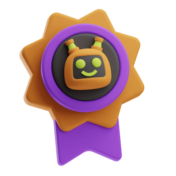 Virtual Assistant Object Medal 3D Illustration png