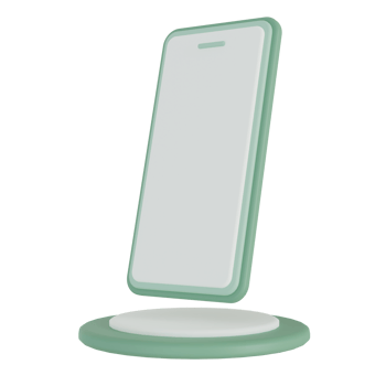 3D Smartphone with podium png