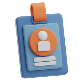 Curriculum Vitae Object Id Card 3D Illustration png