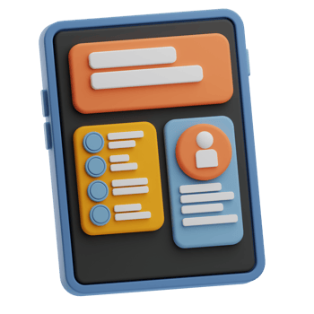 Curriculum Vitae Object Information 3D Illustration png