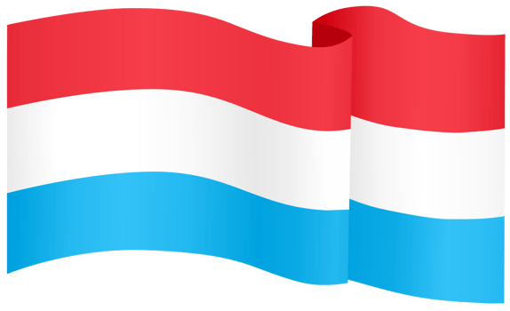 Luxembourg flag wave png