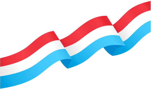 Luxembourg flag wave png