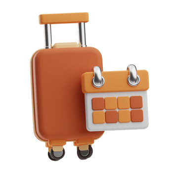 Hotel Booking Object Booking 3D Illustration png