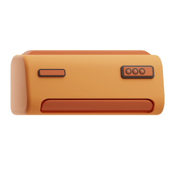 Hotel Booking Object Air Conditioner 3D Illustration png