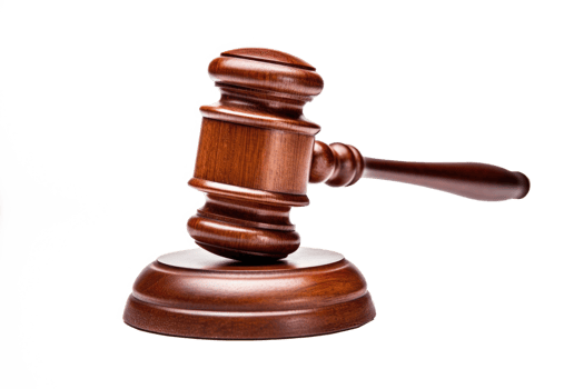 AI generated Judge gavel isolated on transparent background, Law and justice concept, Wooden auction hummer, Sentencing in the courtroom png