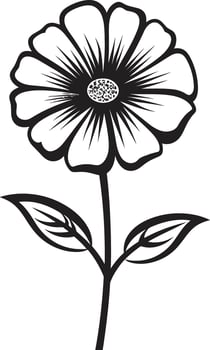 Artisanal Flower Gesture Monochrome Emblematic Icon Electric Pulse Sleek Sedan Emblem vector