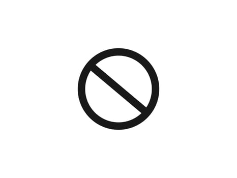 stop icon vector symbol. prohibited, anti, ban symbol vector