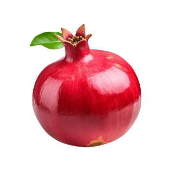 AI generated Pomegranate fruit isolated on transparent background png