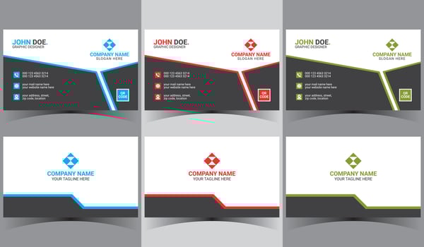 business name card design print ready background template vector