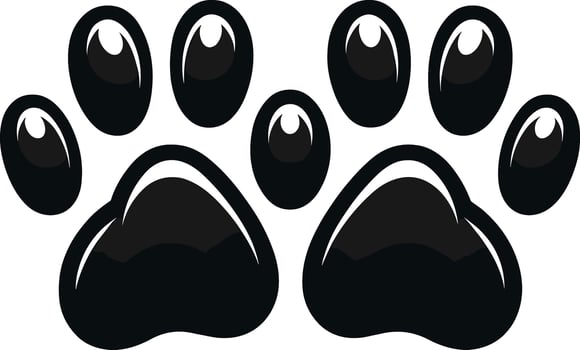 AI generated Dog Paw Clipart Illustration Free Vector