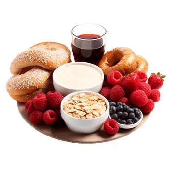 AI generated Breakfast food png isolated on transparent background