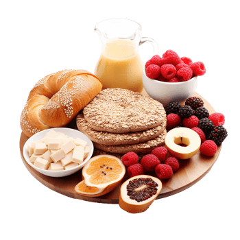 AI generated Breakfast food png isolated on transparent background