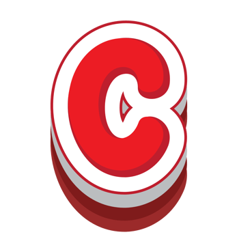letter c red cartoon text effect png