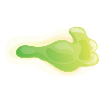 Green laser gun beam icon cartoon vector. Gaming shot vector